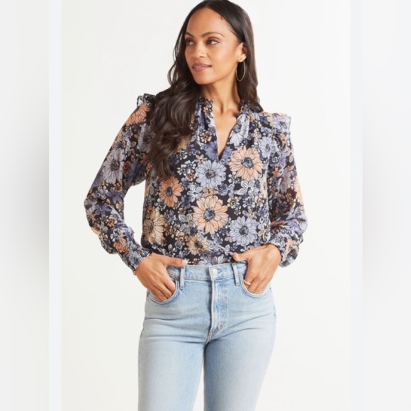 BB Dakota Tops - BB Dakota Floral Me Not Top